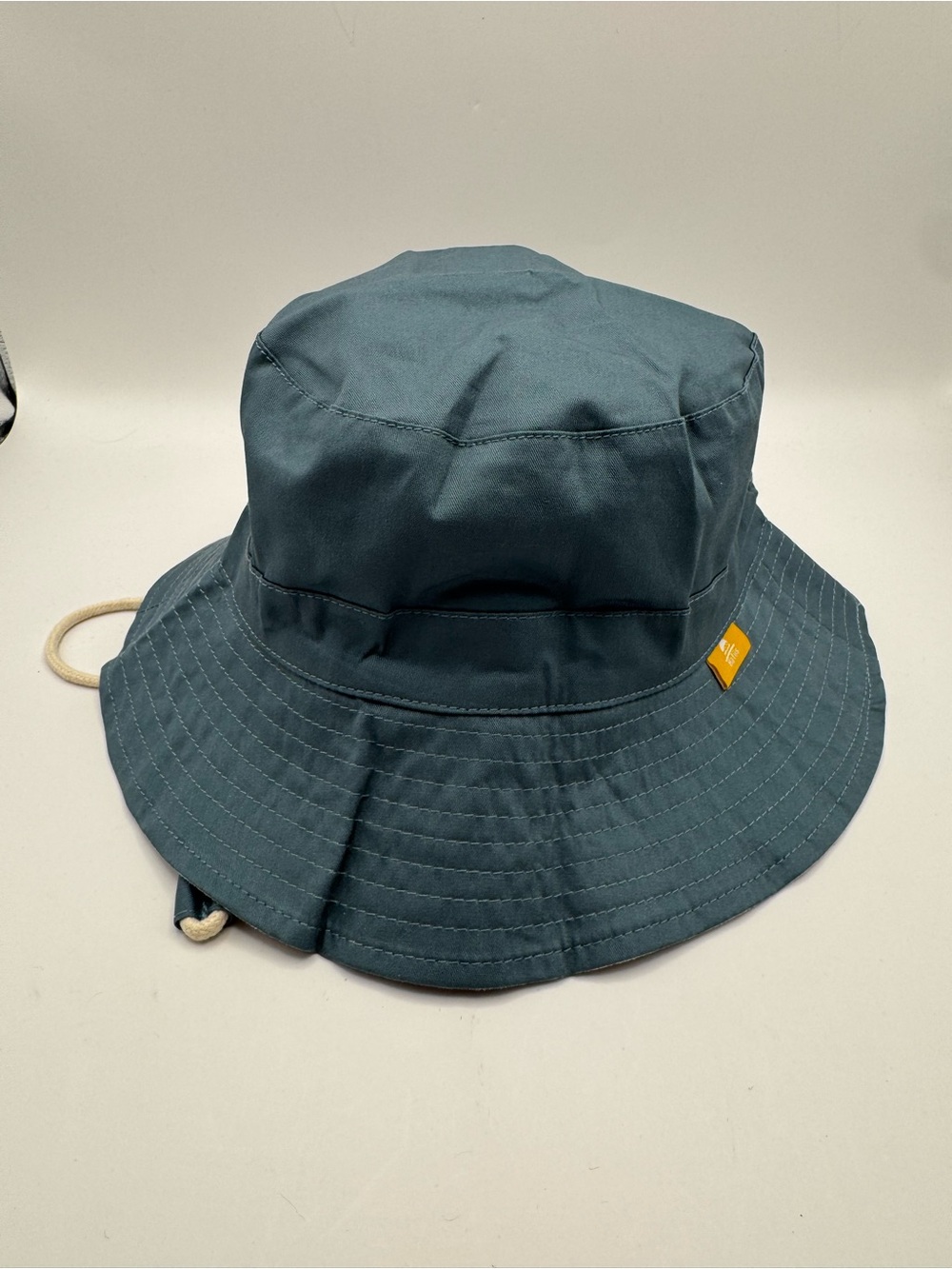Kids Dark Teal Bucket Hat with Chin Cord size6-12m